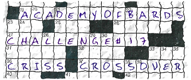Criss-Crossover graphic that looks like a crossword puzzle page.