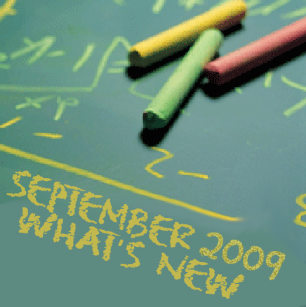What's New September 2009