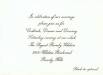 Lucy Lawless Wedding Invitation